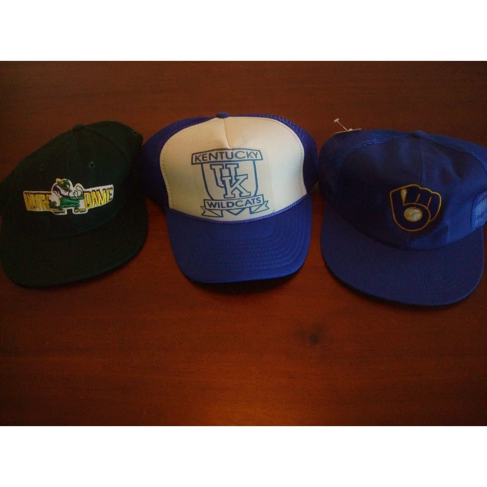 3PCT LOT BREWERS KENTUCKY   90S SNAPBACK  HAT CAP‎ VINTAGE EE3